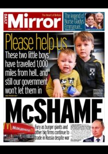 Daily Mirror – Pease help us: Two boys stranded in Calais