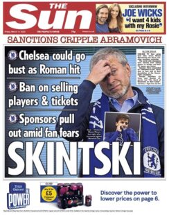 The Sun – Sanctions cripple Abramovic – Skintski