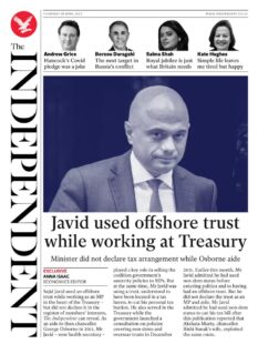 The Independent – Javid used offshore trust whilst working at Treasury