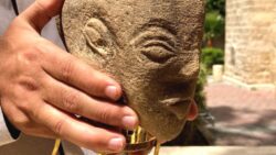 Gaza farmer finds stone statue of ancient Canaanite goddess dating back 4,500 years to late Bronze Age