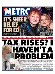 The Metro – Tax rises? I haven’t a problem