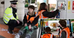 Climate protesters smash petrol pumps with hammers at M25 services