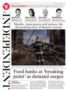 The Independent – Food banks at breaking point as demand surges