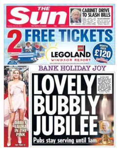 The Sun – Bank Holiday Joy: Lovely bubbly Jubilee