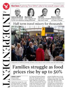 The Independent – Families struggle as food prices rise up by 50%