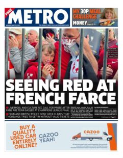 Metro – Seeing red at French farce