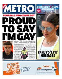 Metro – Proud to say I’m gay