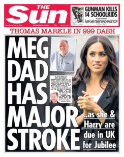 The Sun – Meg dad has major stoke