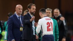 Gareth Southgate reacts to England’s humiliating 4-0 defeat against Hungary