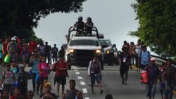 Mexico migrant caravan splits over journeying toward US