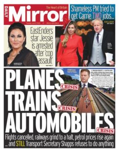 Daily Mirror – Planes, trains and automobiles