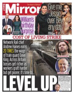 Daily Mirror – Cost of living strike: Level up