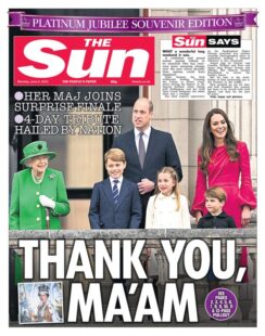 The Sun – Thank you Ma’am