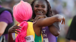 Dina Asher Smith claims 200m bronze at World Championships as Shericka Jackson storms to gold