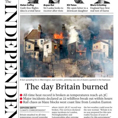The Independent - The day Britain burned