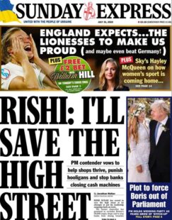 Sunday Express – Rishi: I’ll save the high street 