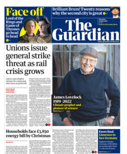 The Guardian – Unions issue general strike threat as rail crisis grows