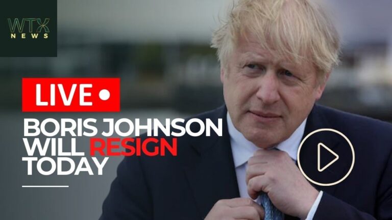 Live from Downing street as PM Boris Johnson will resign today