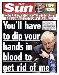 The Sun – You’ll have to dip your hands in blood to get rid of me