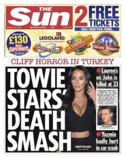 The Sun – TOWIE Stars’ death smash