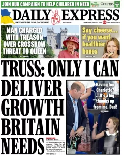 Daily Express – Truss: Only I can deliver growth Britain needs