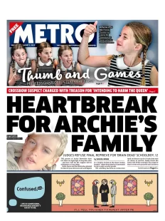 Metro – Heartbreak for Archie’s family