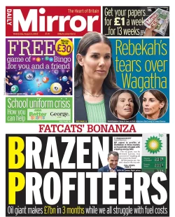 Daily Mirror – Brazen Profiteers