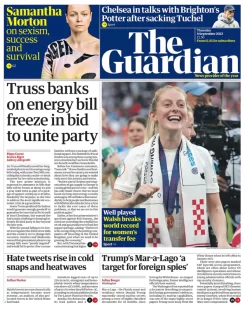 The Guardian – Truss banks on energy bill freeze in bid to unite party