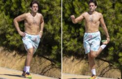 James Argent looks slimmer than ever after 14st weight loss & topless run in Spain