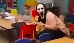 Daycare workers who terrified children with horror Scream masks charged with child abuse