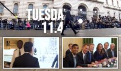 Slick Sunak releases 90-second behind-the-scenes clip of inside No10 on first day as PM