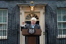 Boris Johnson tells allies he’s ‘up for’ leadership race as he rushes back to UK