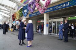 Camilla visits hospital in first solo engagement as Queen Consort