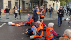 Drivers row about blocked roundabout after Just Stop Oil protests continue