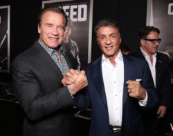 Arnold Schwarzenegger and Sylvester Stallone carving pumpkins is purest thing you’ll see today
