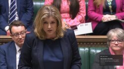 Huge roar of laughter after Mordaunt says PM is ‘detained on urgent business’