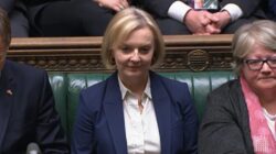 Liz Truss silent as poll points to 22-seat election wipeout for the Tories