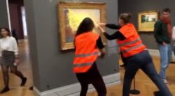 Mashed potato thrown over £96,000,000 Monet painting