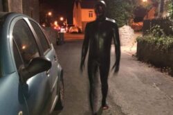 Man terrorising villagers in ‘gimp suit’ hunted down by police dogs and helicopters