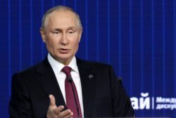 Vladimir Putin claims the West is ‘playing a dangerous, dirty and deadly game’