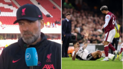 ‘Play the game again!’ – Liverpool boss Jurgen Klopp on Douglas Luiz red card