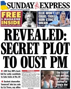 Sunday Express – Secret plot to oust PM