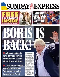 Sunday Express – Boris Is Back