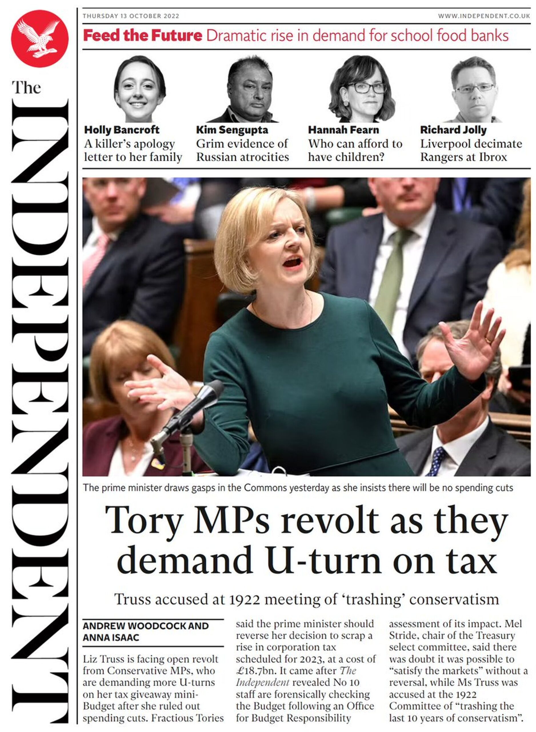 The Independent-Tory MPs revolt as they demand U-turn on tax 