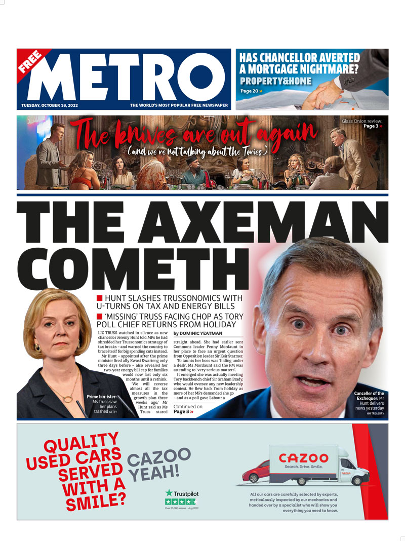 Metro - The axeman cometh 