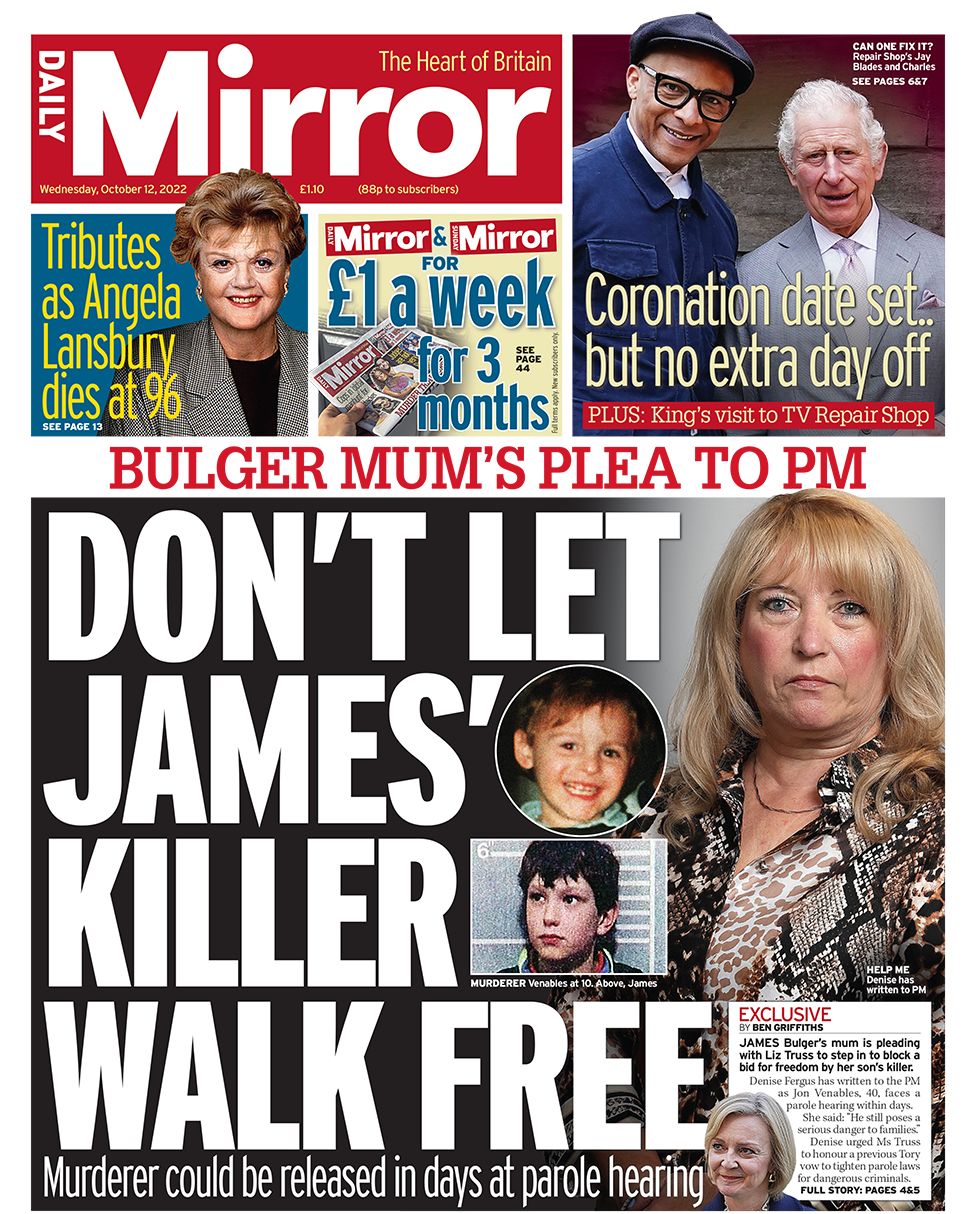 Daily Mirror - Don’t let James’ killer walk free