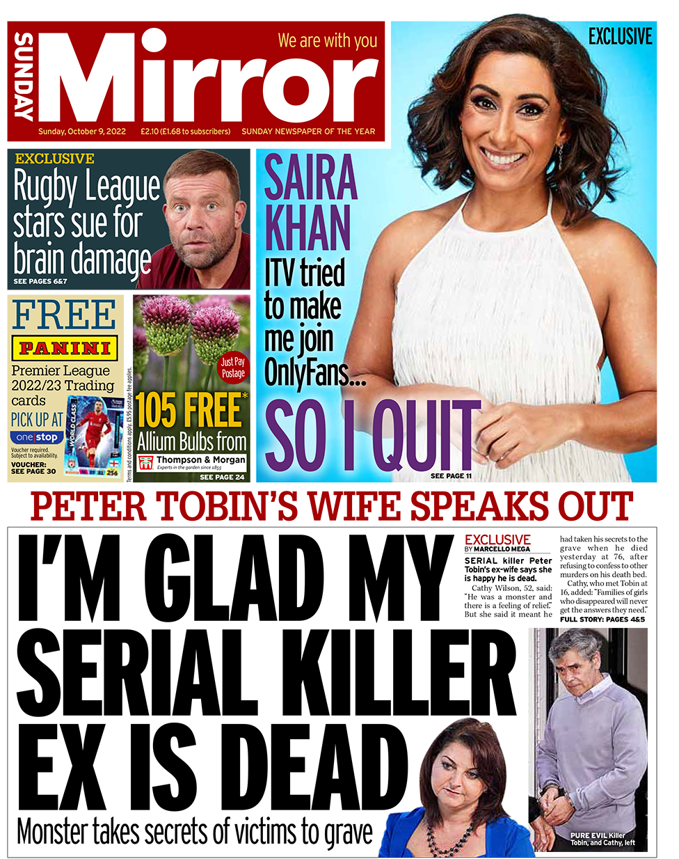Sunday Mirror - I’m glad my serial killer ex is dead