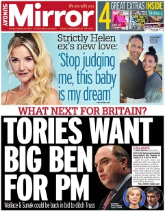 Sunday Mirror – Tories want Big Ben for PM