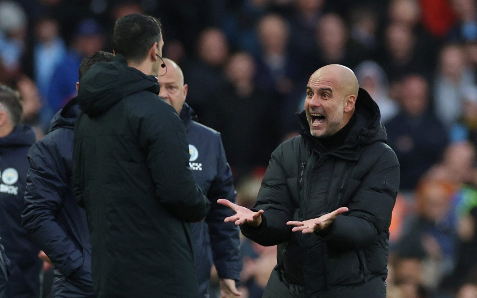 Manchester City boss Pep Guardiola says Liverpool fans threw coins at him and slams VAR intervention