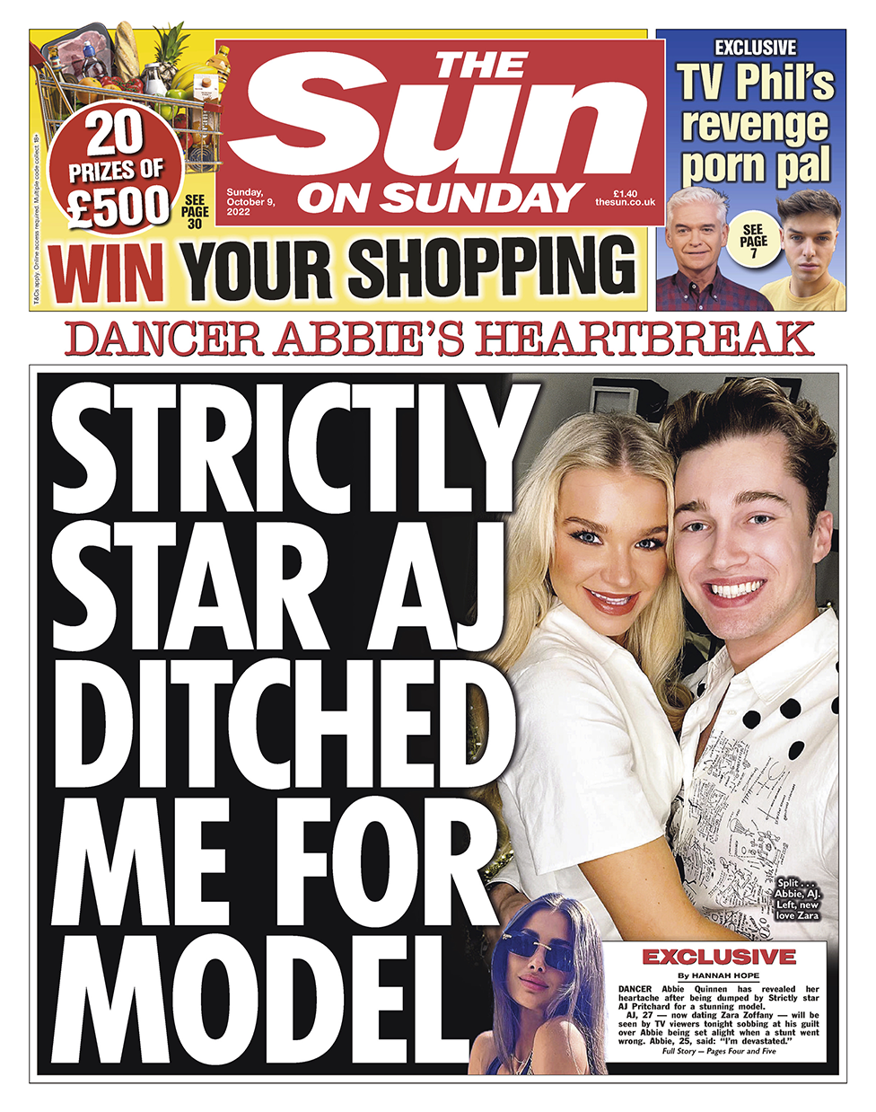 Sun on Sunday - Strictly star AJ ditched me for model